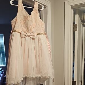 Beautiful Elegant Pink Kids Dress with Bow